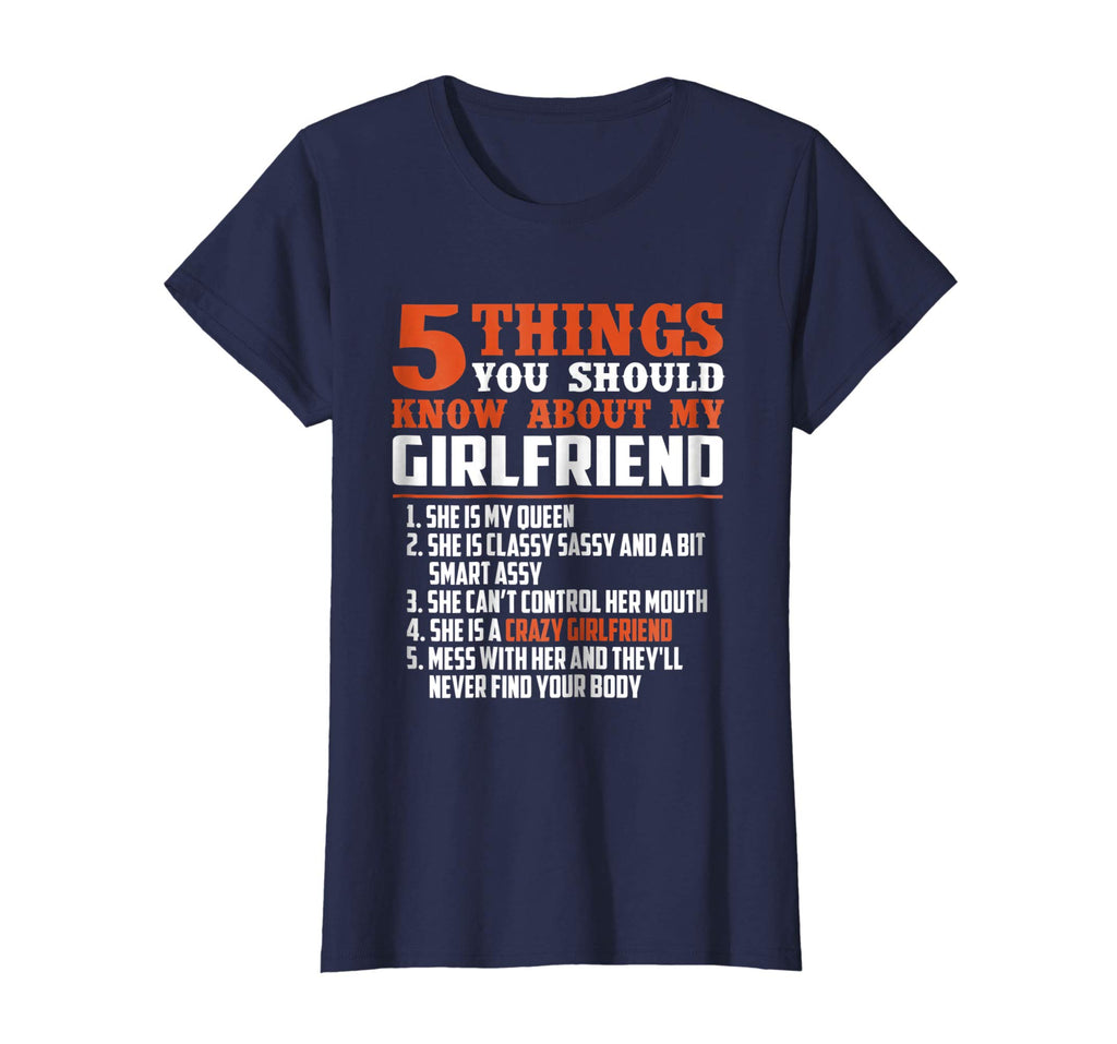 5 things you should know about my girlfriend funny shirt