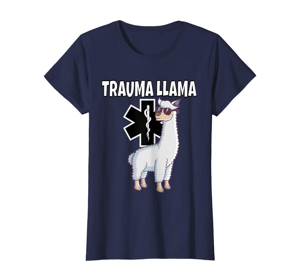 Funny Trauma Llama EMT T-Shirt Medic EMS Gift