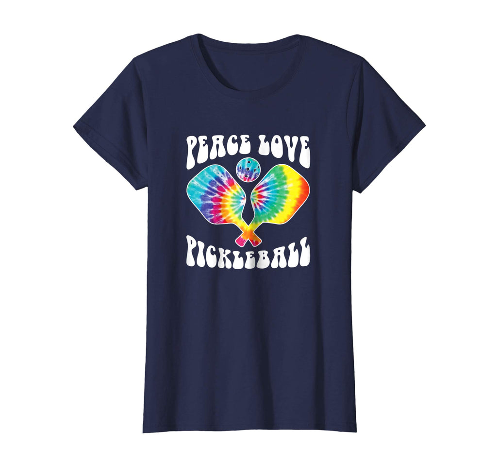 Pickleball Peace Love Funny Tie Dye T-Shirt