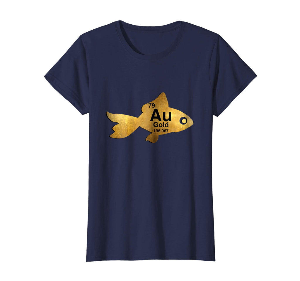 Au Gold Goldfish Periodic Element Funny Graphic Tshirt