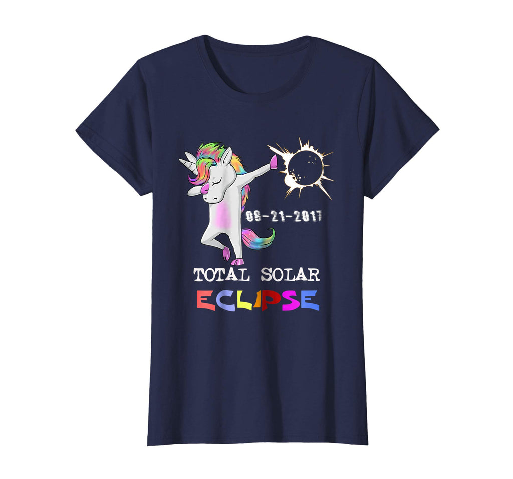 August 21 Solar Total Eclipse Funny Dabbing Unicorn T shirt
