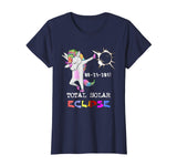 August 21 Solar Total Eclipse Funny Dabbing Unicorn T shirt