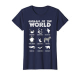 Animals Of The World T-Shirt, Funny Animal Tee
