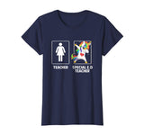 Special Education Teacher Unicorn Dabbing Funny T Shirt Gift
