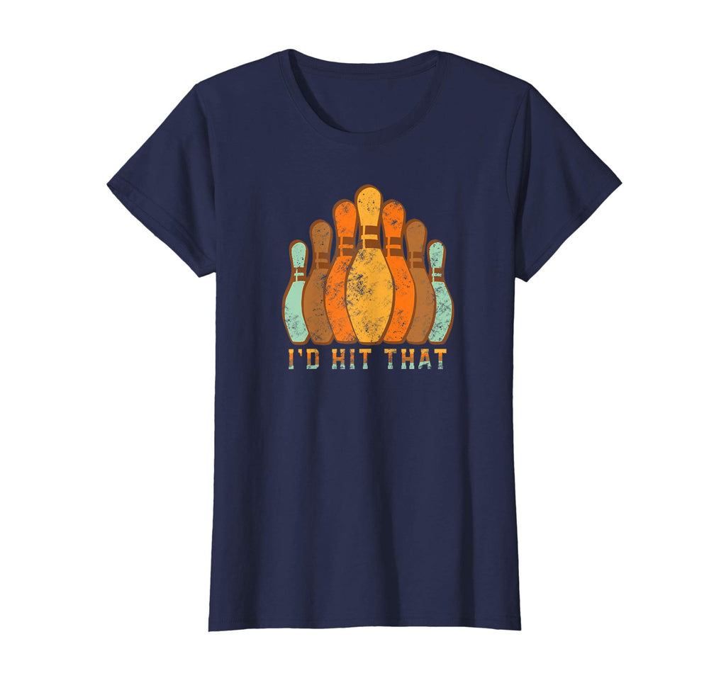I'd Hit That Funny Bowling T Shirt Vintage Bowler's Gift
