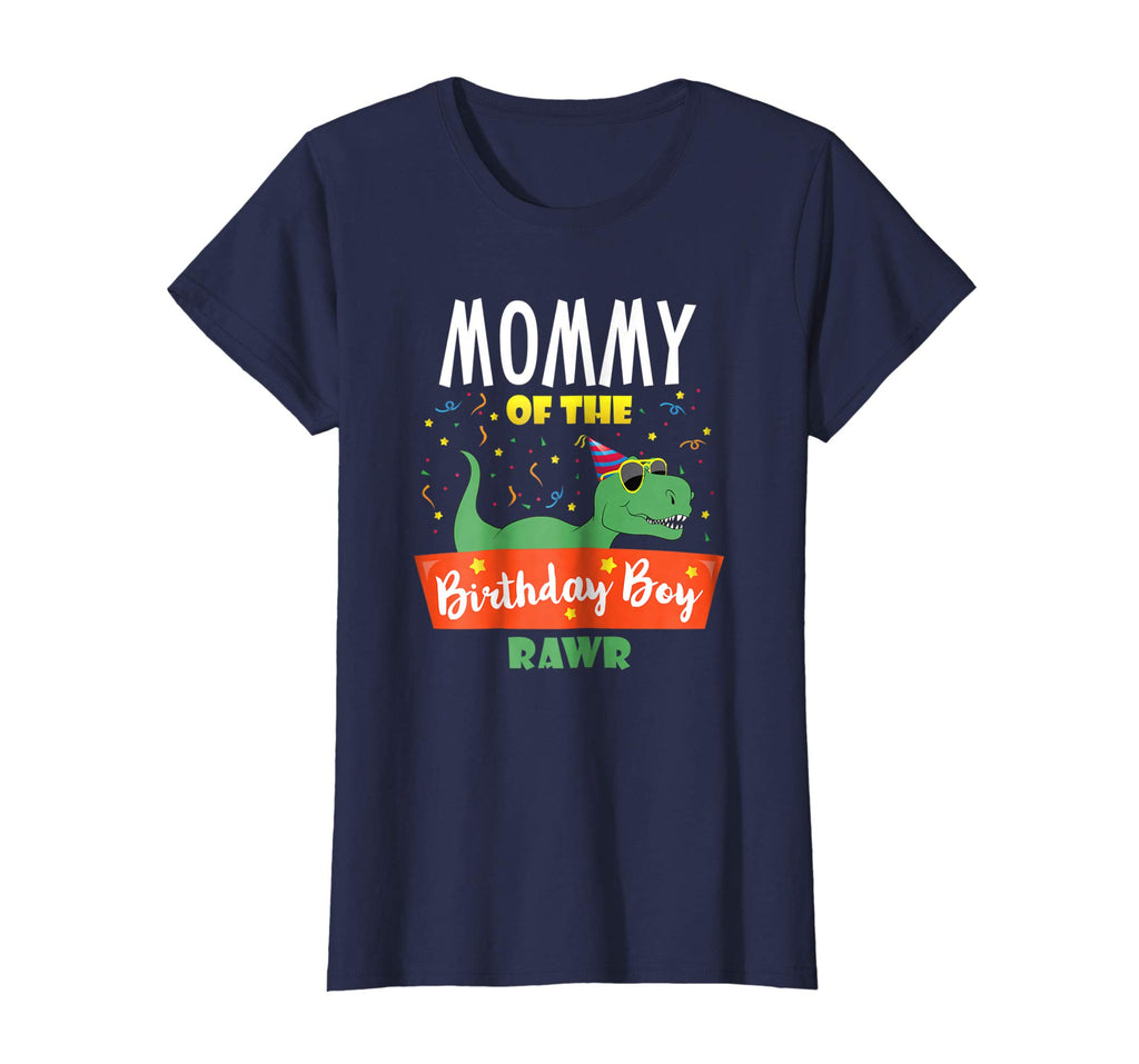 Mommy of the Birthday Boy Shirt Dinosaur Raptor Funny TShirt