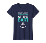 Funny Ship Cruise Vacation T-Shirt - Muster Drill At The Bar