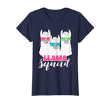 Retro 1980s llama t shirt Funny cute llama squad