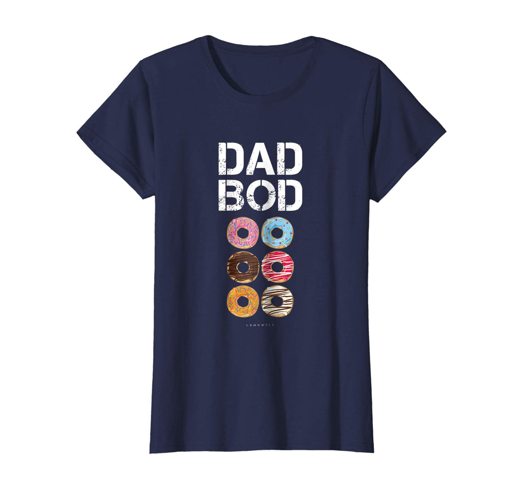 Dad Bod TShirt. Funny Donut Six Pack Daddy Gym Gift T Shirts