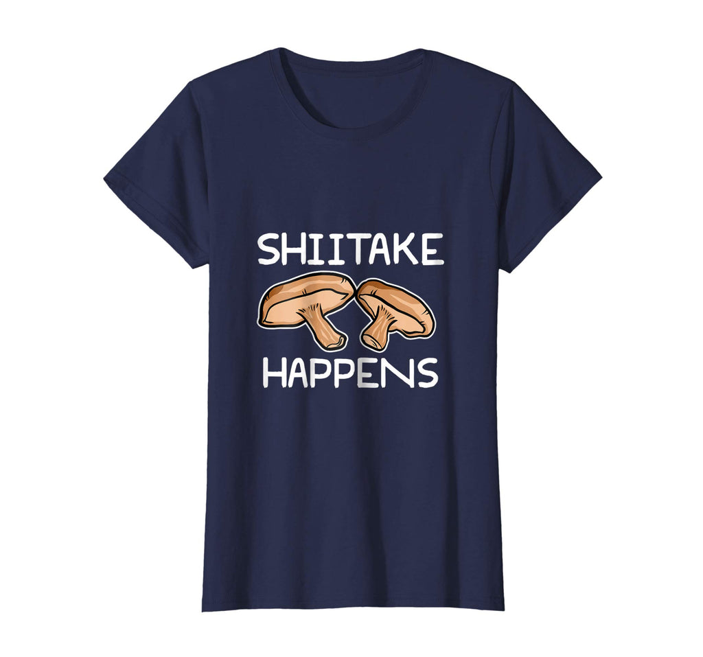 Shiitake Happens Funny Mushroom Chef T-Shirt