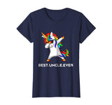 Funny Best Uncle Ever Dabbing Unicorn T Shirt Gift