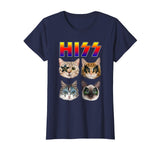 Hiss Funny Cats Kittens Rock Rockin T-shirt Gift Tee Pun