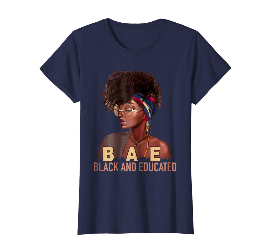 BAE Black And Educated gift Funny Black Queen T-Shirt