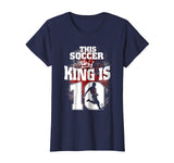 10th Birthday Funny T-Shirt This Soccer King Is 10 Years Old