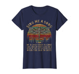 Dragonfly Sing Me A Song Retro Vintage Sunset Funny TShirt