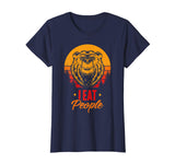 Camping Hiking I Hate People I Eat People Funny Bear T-Shirt