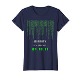 BINARY IT's EASY AS 1,2,3 Programming Coding Funny T-shirt
