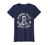 Morning Wood T shirt Lumber Company Funny Camping Carpenter
