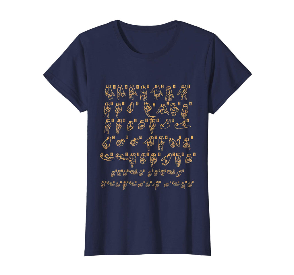 American Sign Language Cheat Sheet T shirt funny gift idea