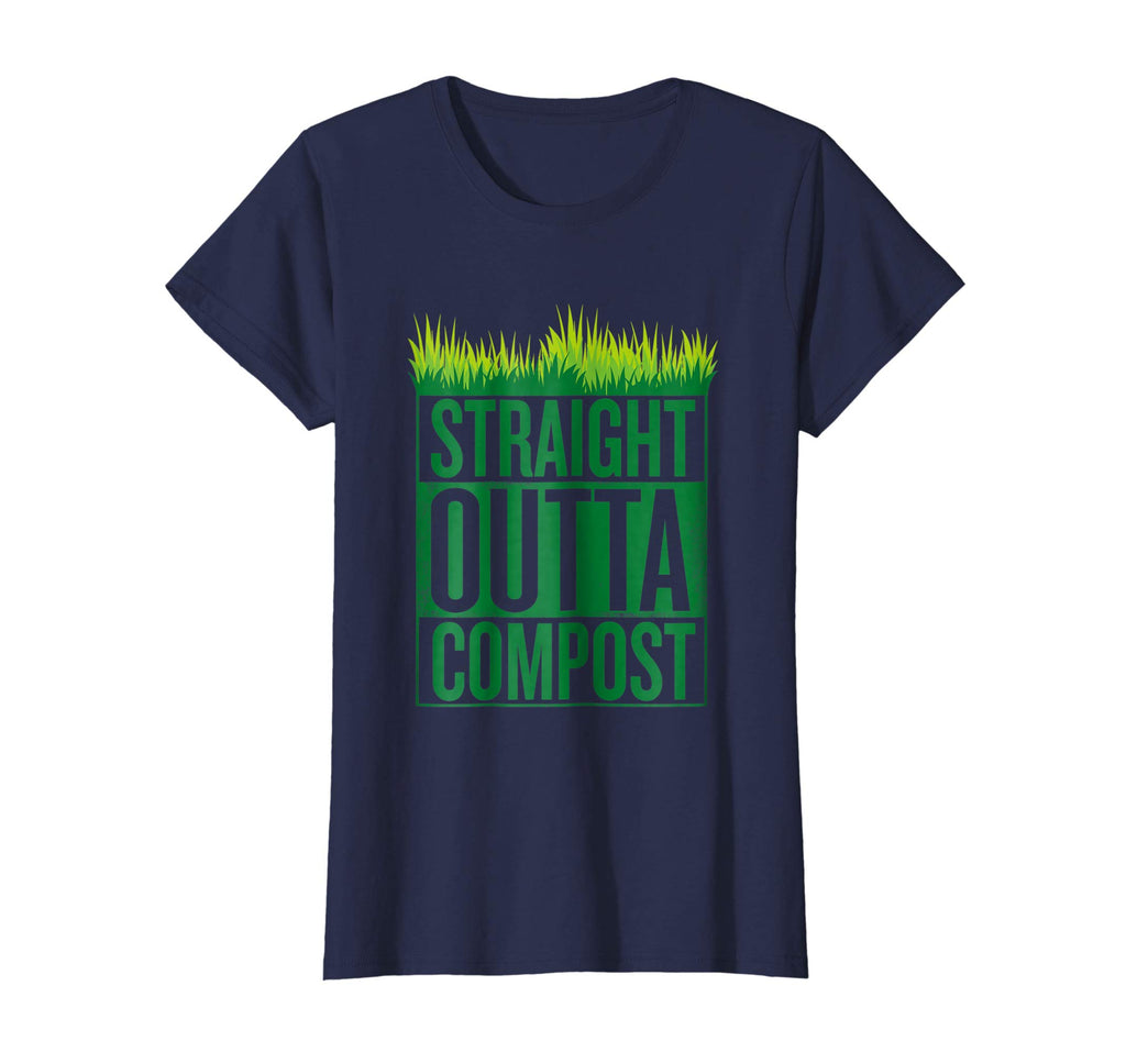 Straight Outta Compost Funny Mulch Composting T-Shirt