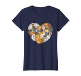 Valentines Day Cat T shirt Heart Funny Kitty Kitten T-shirt