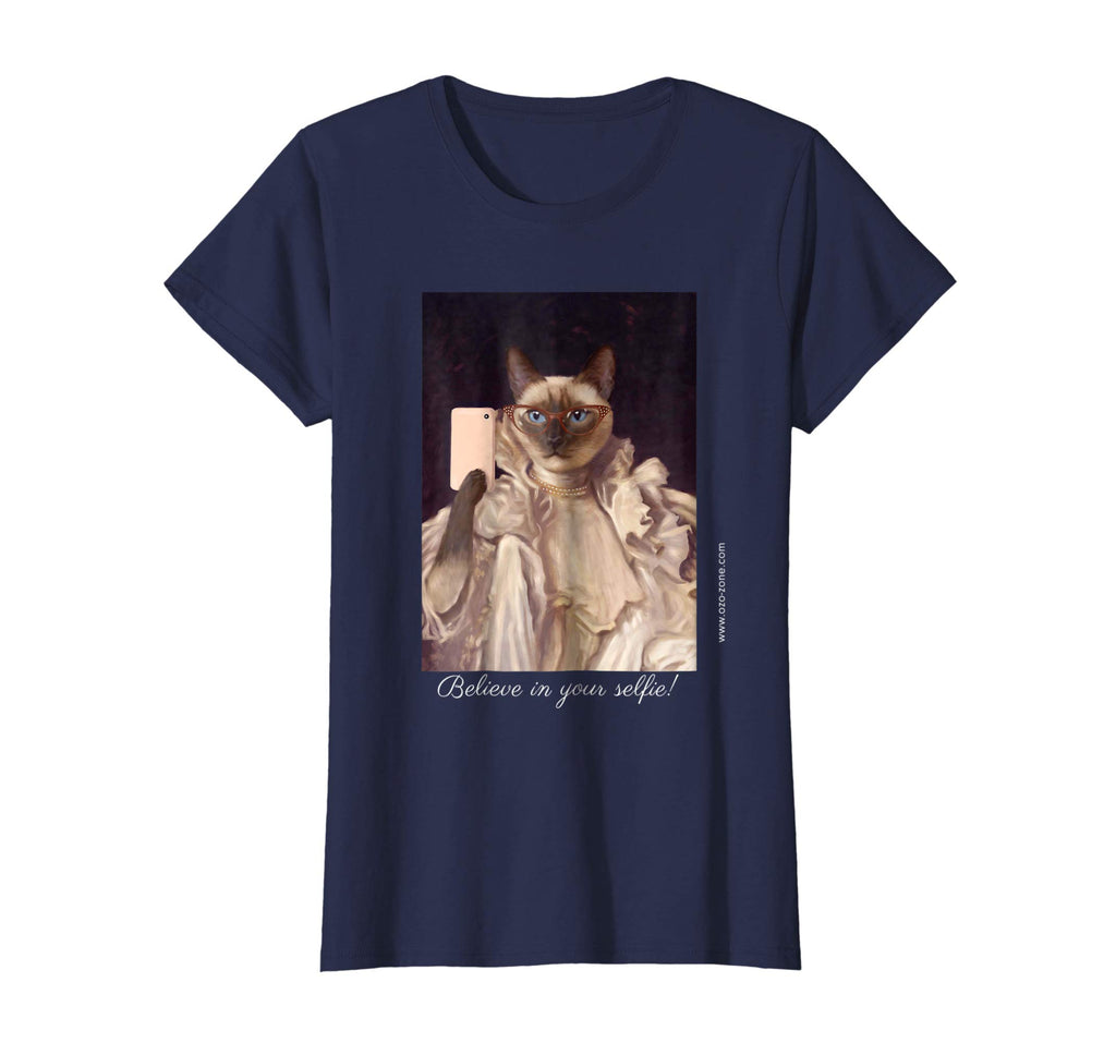 Believe in your selfie! - Funny cat T-shirt