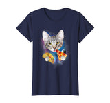 Funny Galaxy Cat Shirt | Space Cat Eat Pizza and Taco Shirt