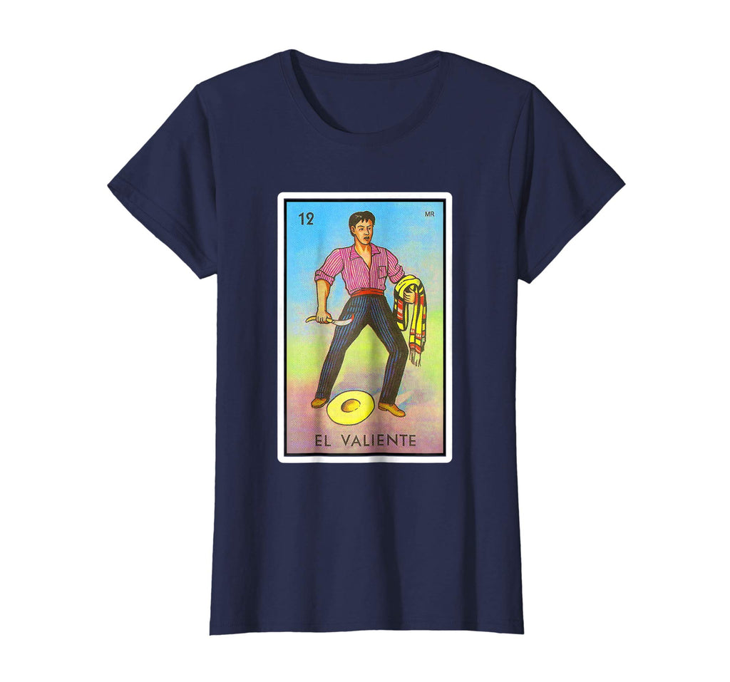 El Valiente Loteria Mexican Lottery Bingo Funny T Shirt