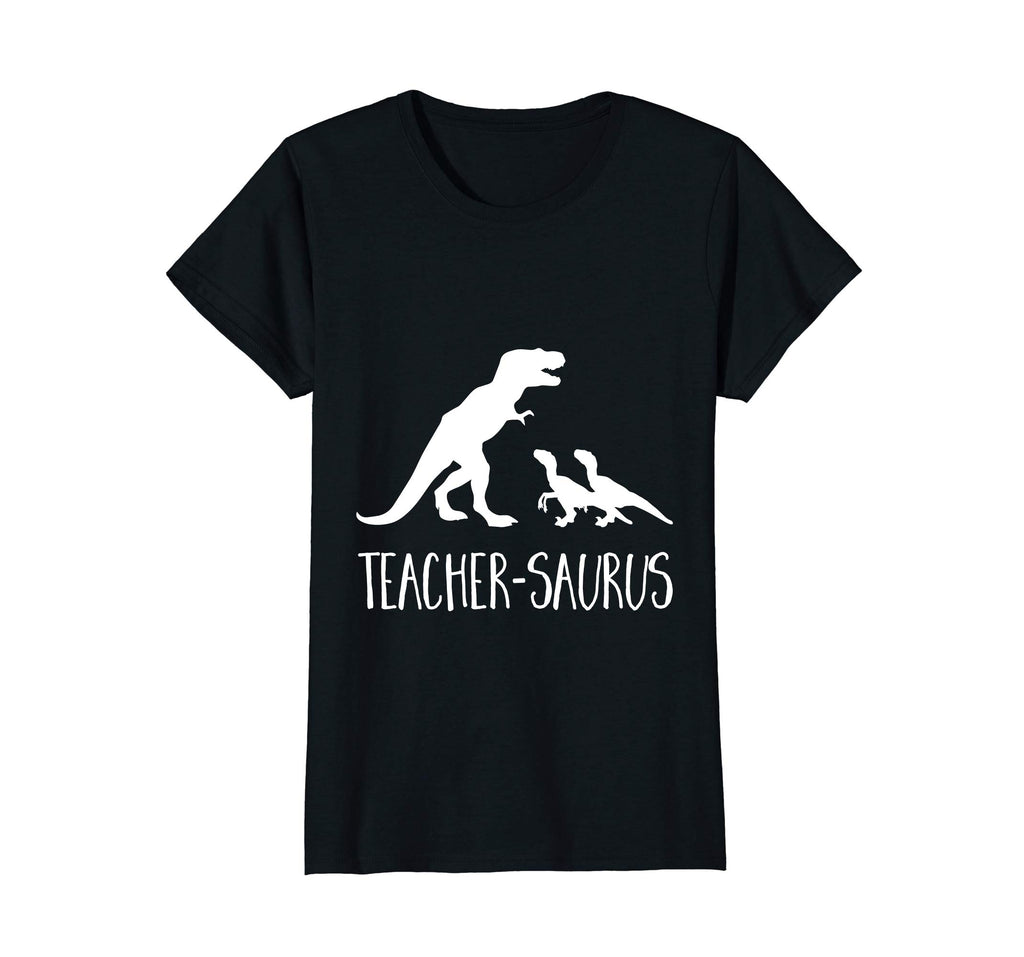 Teacher-Saurus Funny T-Rex &amp; Raptor Animal School T Shirt