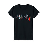 Barber Pole Funny Shirt Haircut Comb Blade Beard Heartbeat