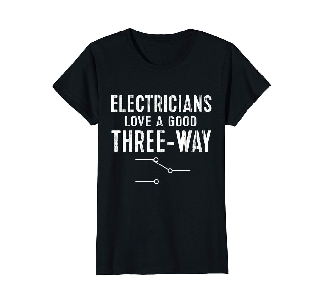 Funny Electrician Shirt for Men: Three-Way Tee