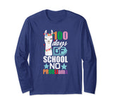 100th Day Of School Long Sleeve No Prob Llama Funny Grunge
