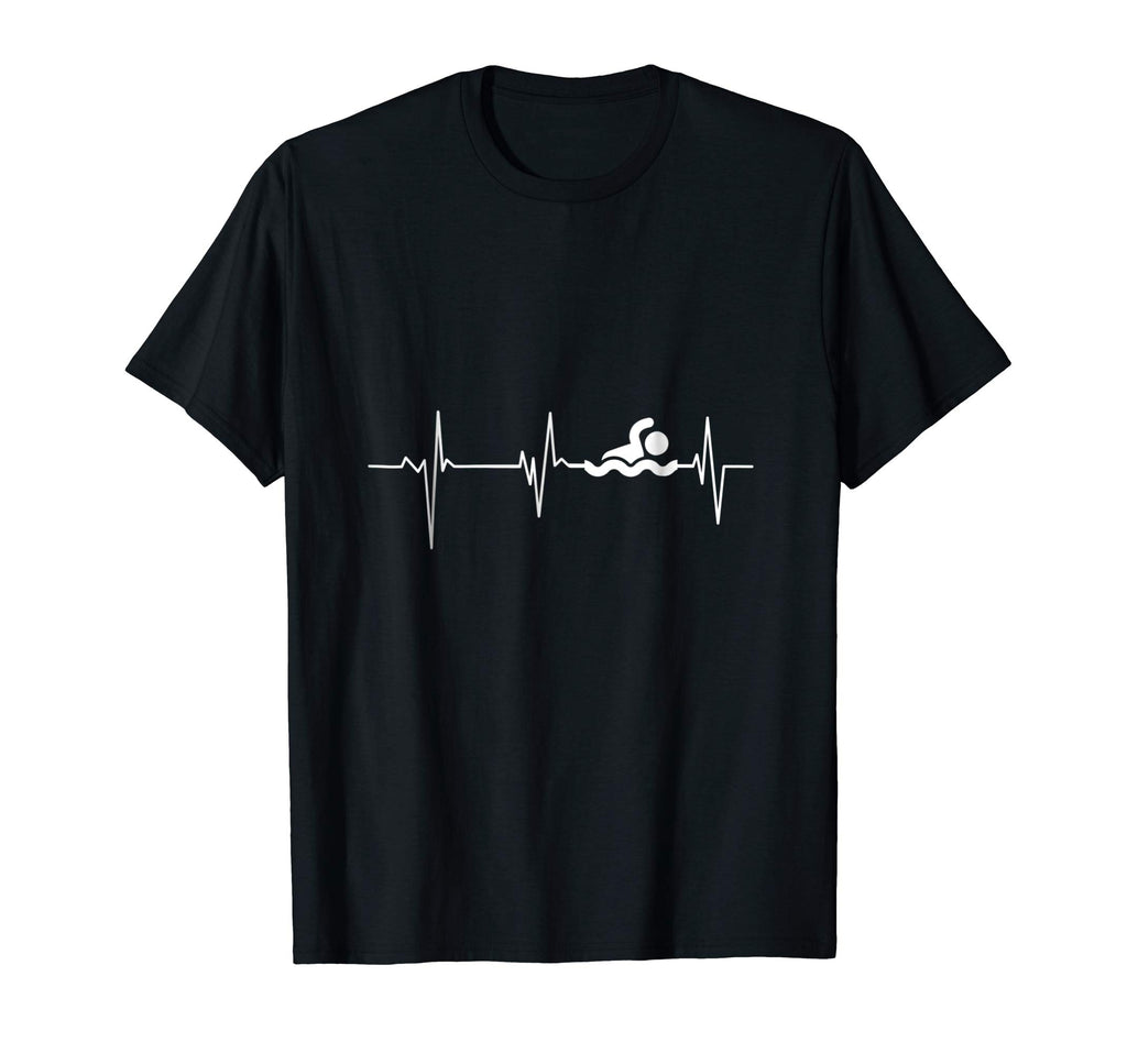 Heartbeat Swimming T-Shirt Funny swimming shirt
