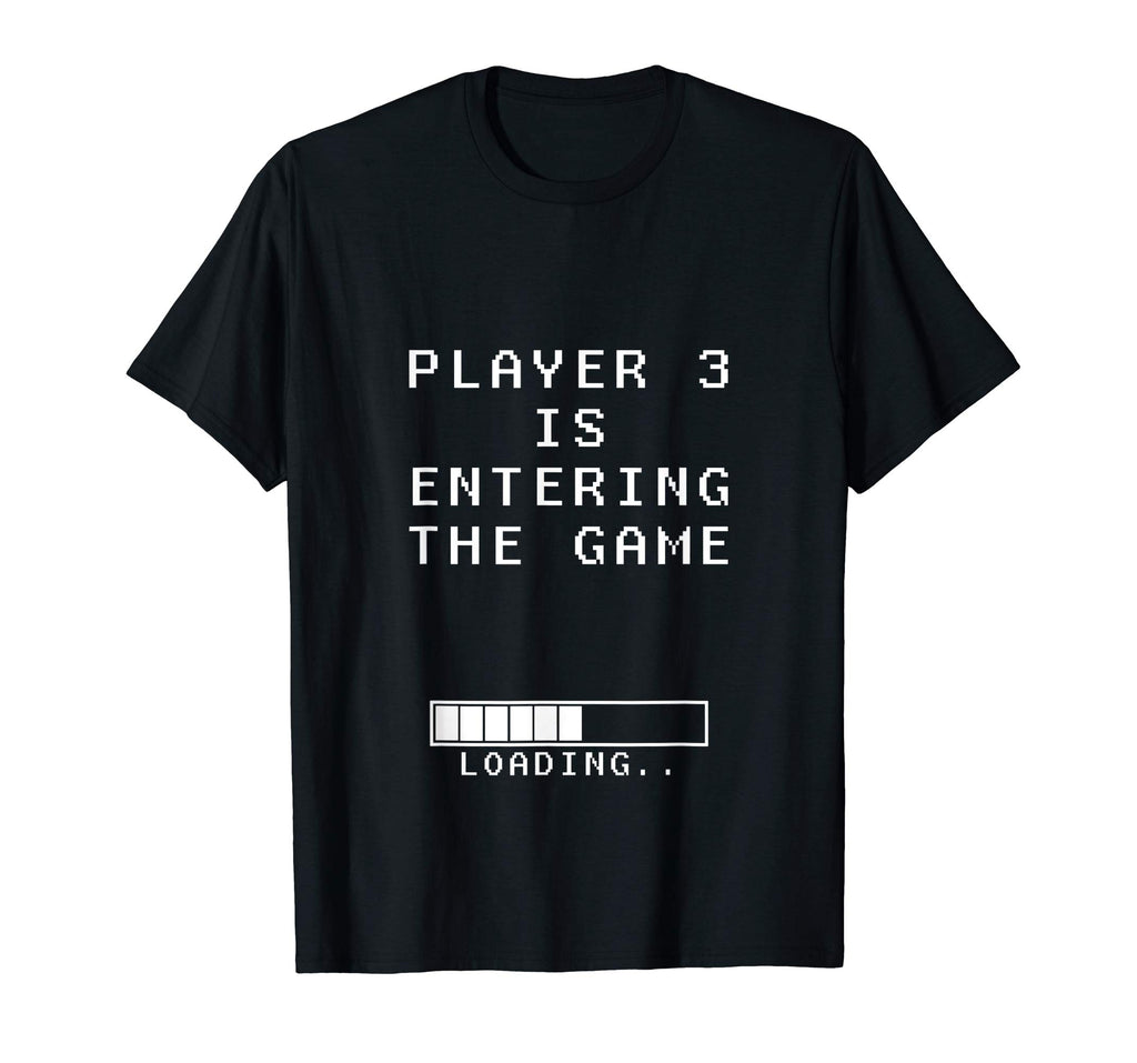 Player 3 Entering game shirt Funny gamer pregnancy announce