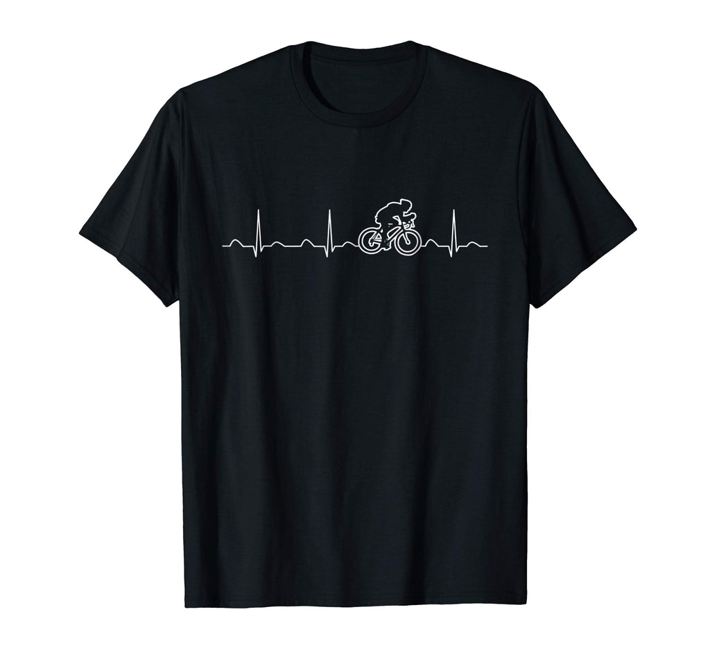 Cycling Heartbeat Shirt, Funny Cute Bicycle Bike Rider Gift