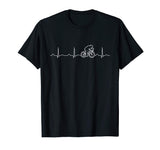 Cycling Heartbeat Shirt, Funny Cute Bicycle Bike Rider Gift
