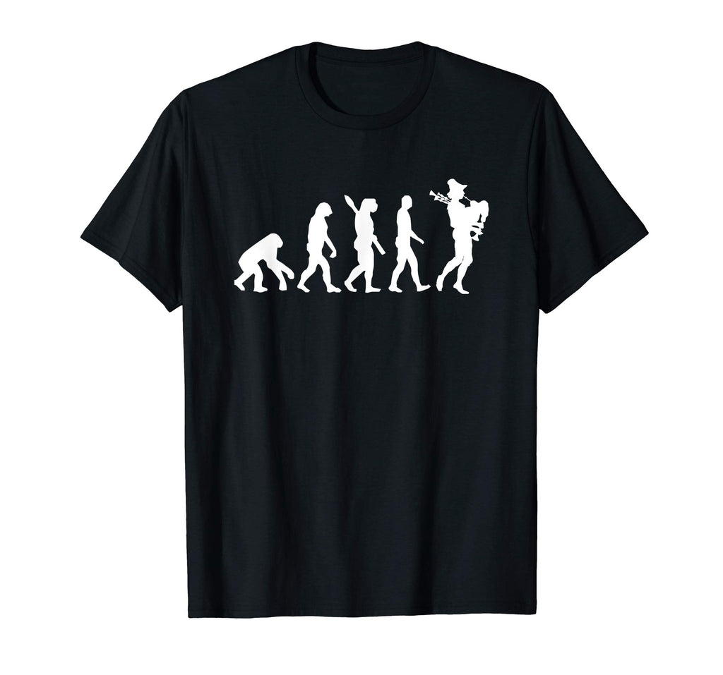 Bagpiper Evolution Funny Bagpipes T-Shirt