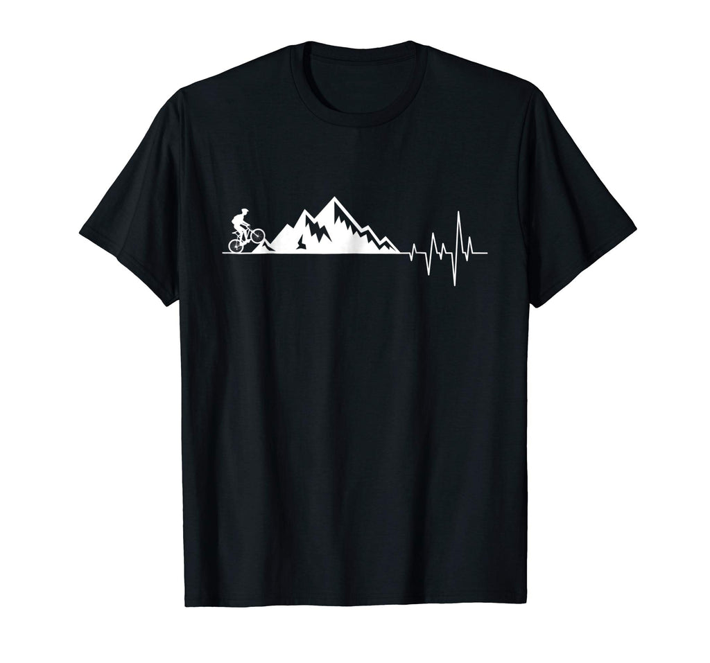funny t-shirt for Mountain Bike Heartbeat for MTB Bikers