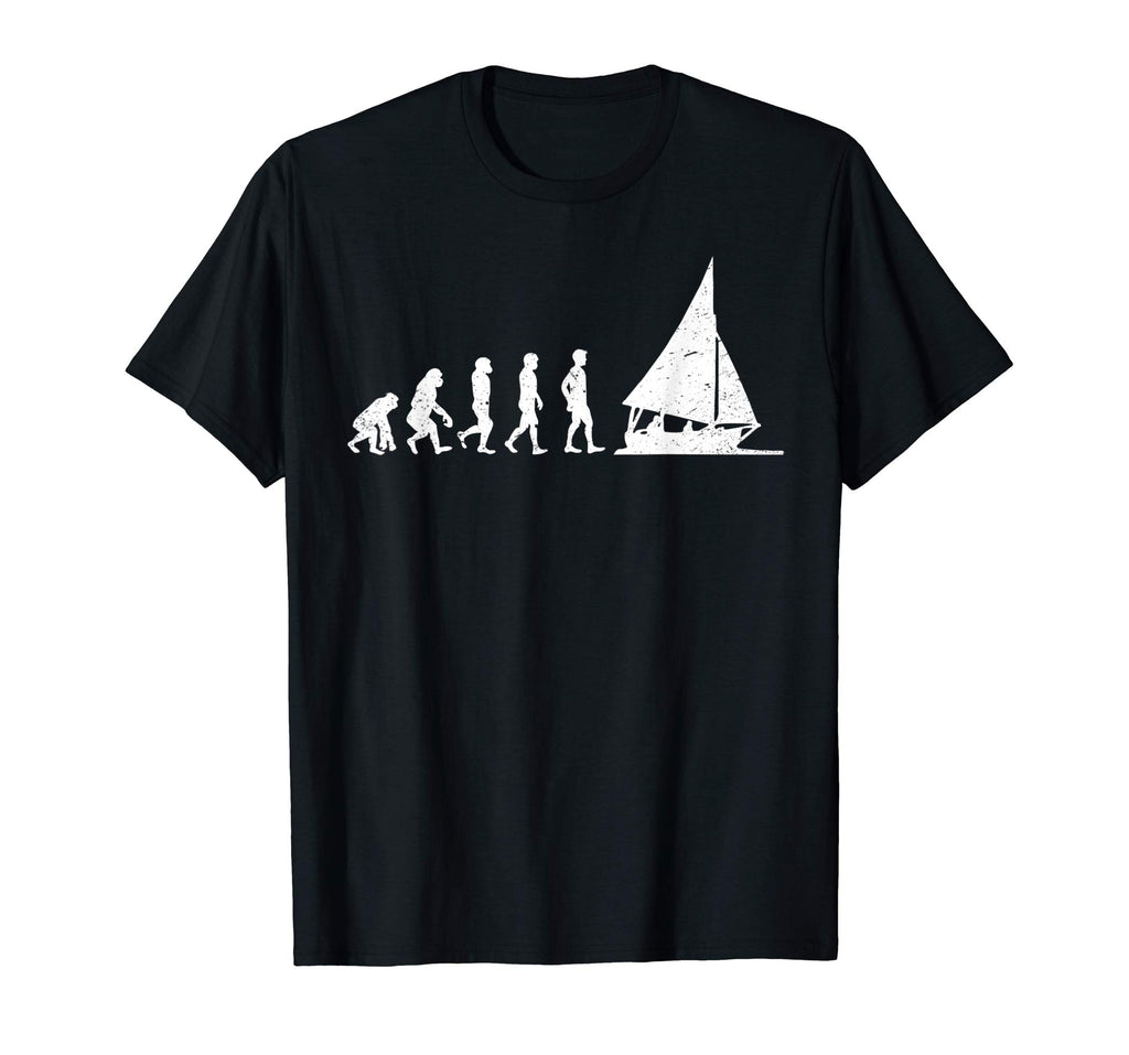 &quot;Evolution of the Sailor&quot; Funny Sailing Evolution T-shirt