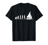 &quot;Evolution of the Sailor&quot; Funny Sailing Evolution T-shirt