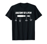 Anatomy of a Pew Funny shooter t-shirt (bullet parts)