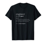 Engineer Definition T Shirt, Funny Engineering Gift