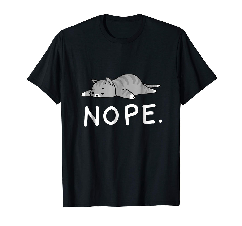 Lazy Day Procrastinate Grumpy Tired Cute Funny Cat Shirt