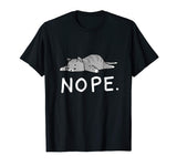 Lazy Day Procrastinate Grumpy Tired Cute Funny Cat Shirt