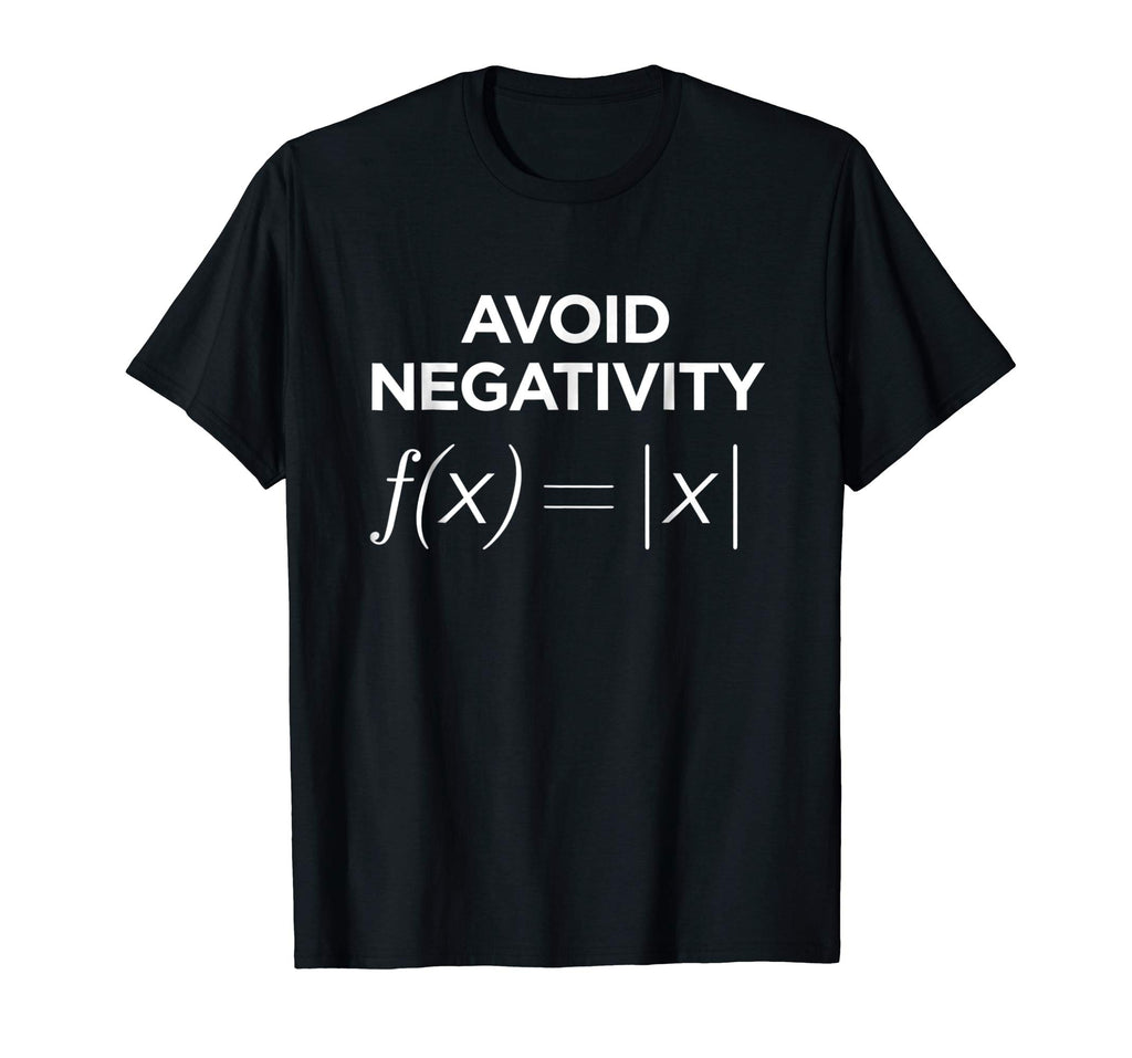 Avoid Negativity Math Equation Shirt Funny Math Teacher Gift