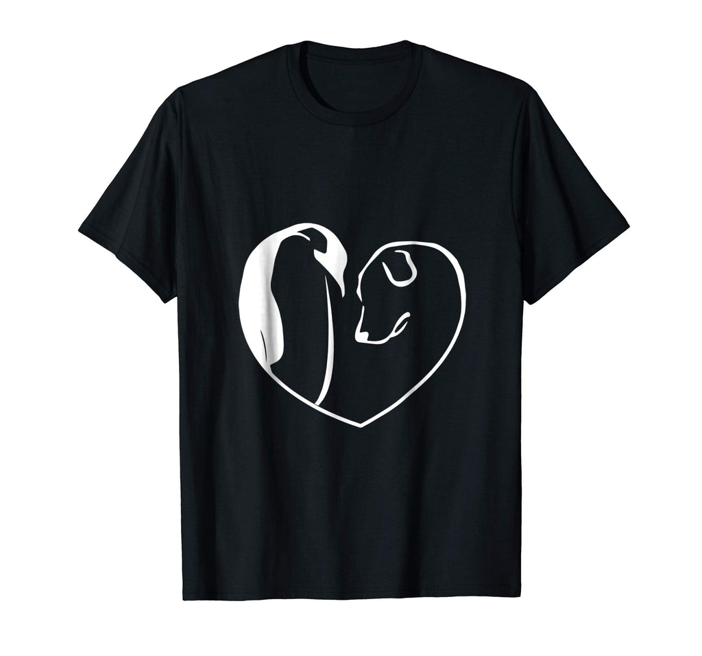 Easily Distracted By Penguins And Dogs Funny T-Shirt