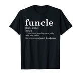 Mens Funcle T Shirt Funny Uncle Father's Dad Best Gift Gag Fun