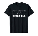 18 Years Old Algebra Equation Funny 18th Birthday Math Shirt