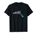 Funny Human Evolution Ocean Sea Scuba Diving Diver T-Shirt