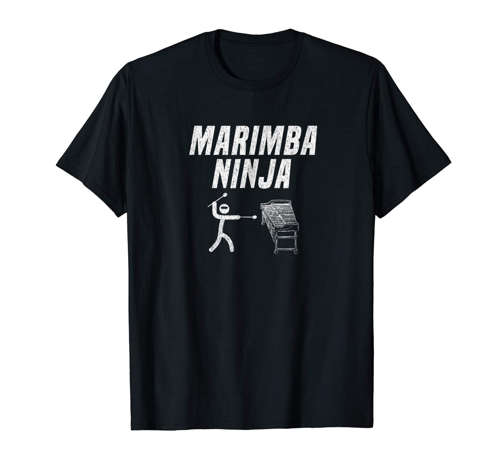 Marimba Ninja Funny Marching Band Percussion Gag T-Shirt